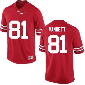 NCAA Ohio State Buckeyes Men's #81 Nick Vannett Red Nike Football College Jersey VGQ5745LL